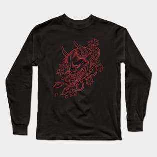 Hannya Mask (Rage Edition) Long Sleeve T-Shirt